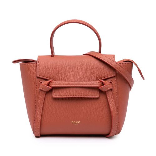 Pre-owned CELINE Pico Grained Calfskin Belt Bag Ladies F-GA-1210 - Orange - F-GA-1210 X