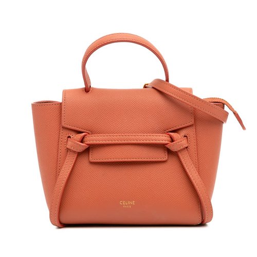 Pre-owned CELINE Pico Grained Calfskin Belt Bag Ladies F-GA-7210 - Orange - W717YK5EYPQT4TBA X