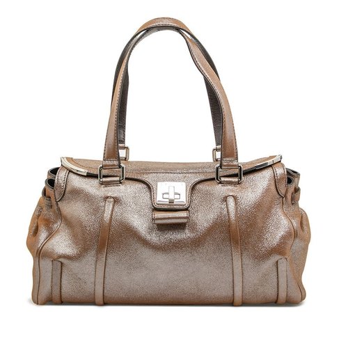 Pre-owned CELINE Shimmer Leather Front Flap Shoulder Bag Ladies SD-CE-0038 - Brown - 3GJLY5N1O90P27MS X