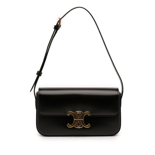 Pre-owned CELINE Shiny Calfskin Claude Shoulder Bag Ladies 7TS9BLGRYGEWNT3K - Black - S-GA-3283 X