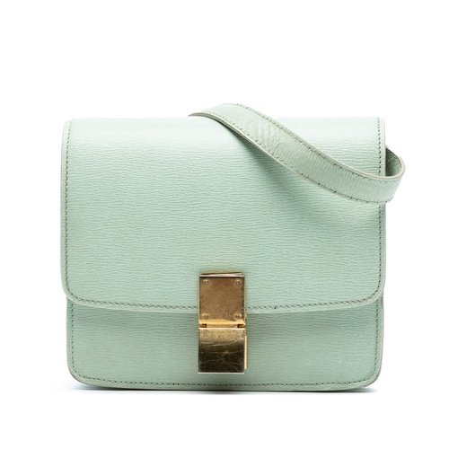 Pre-owned CELINE Small Calfskin Classic Box 595RTL1D2L0OQNZJ - Green - 595RTL1D2L0OQNZJ X