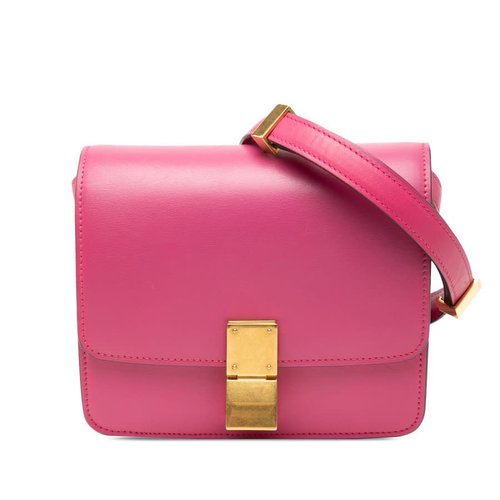 Pre-owned CELINE Small Calfskin Classic Box CJEA6V9G37OVURLQ - Blue/Pink - CJEA6V9G37OVURLQ X