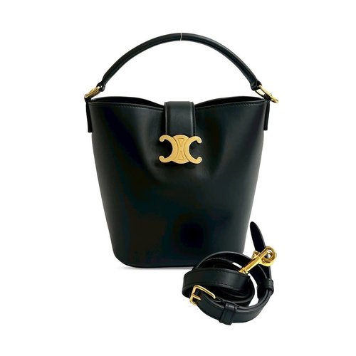 Pre-owned CELINE Small Smooth Calfskin Louise Bucket Bag Ladies W-GA-3284 - Black - 7DDGF93BV0LP50Z1 X