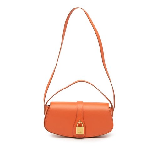 Pre-owned CELINE Smooth Calfskin Tabou Clutch on Strap Ladies W-IP-3201 - Orange - W-IP-3201 X