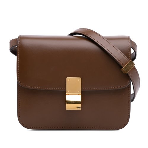 Pre-owned CELINE Teen Calfskin Classic Box F-MP-2210 - Brown - F-MP-2210 X