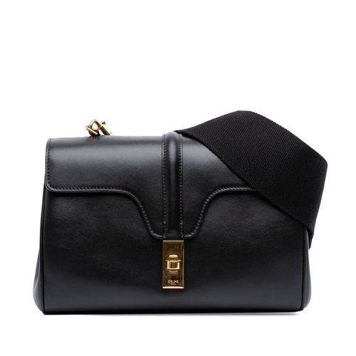 Pre-owned CELINE Teen Smooth Calfskin Soft 16 Crossbody F-CE-1211 - Black - F-CE-1211 X