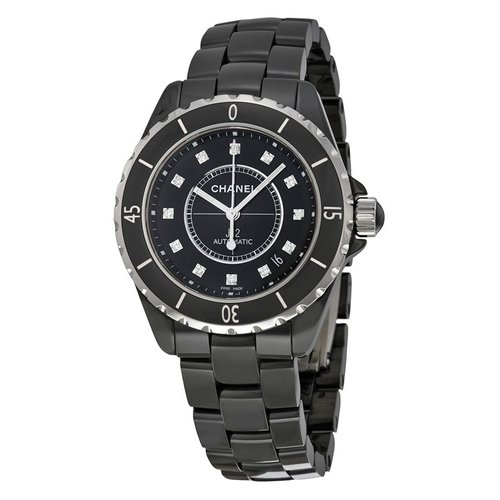 Pre-owned CHANEL J12 Diamond Dial Watch H1626 - Black/Silver Tone - H1626DIAMETER-DIMENSION