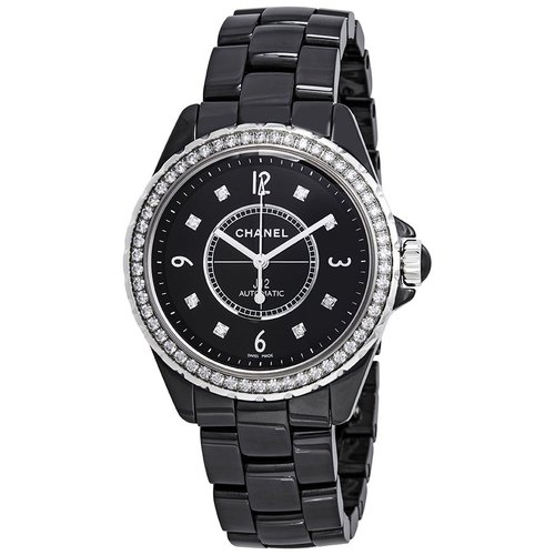 Pre-owned CHANEL J12 Diamond Dial Watch H3109 - Black/Silver Tone - H3109DIAMETER-DIMENSION
