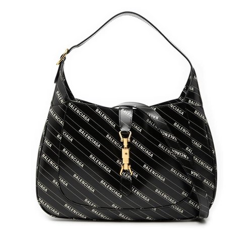 Gucci Balenciaga The Hacker Project Medium Calfskin Jackie 1961 Crossbody - Black - ELRZR9-SN11B-3QJ