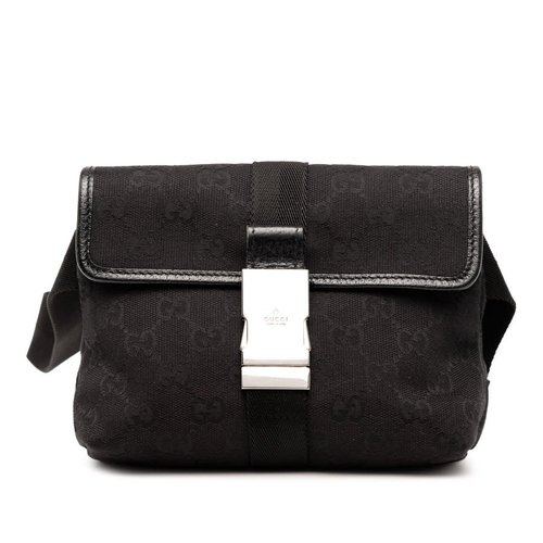 Gucci GG Canvas Belt Bag - Black - J9N69B-MCDCO-MK2