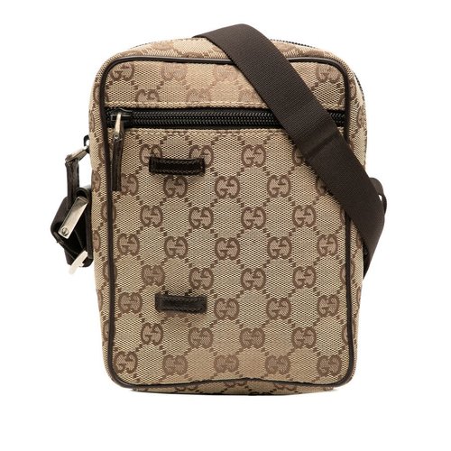 Pre-owned Gucci GG Canvas Crossbody Ladies 018 1619 002113 - Brown - 2L36XX-PNMS5-AVW