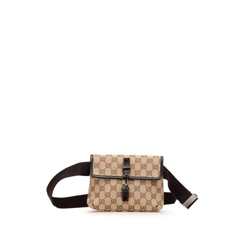 Pre-owned Gucci GG Canvas Jackie Belt Bag 92543 001998 - Brown - 92543 001998 X