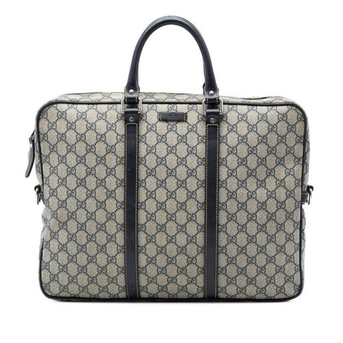 Pre-owned Gucci GG Supreme Business Bag Ladies UJ5HPF9DB7BFSTTP - Black - 201480-20004-7 X