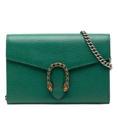 Gucci Calfskin Dionysus Wallet on Chain - Green - QYNVPH-8C0PW-IF4
