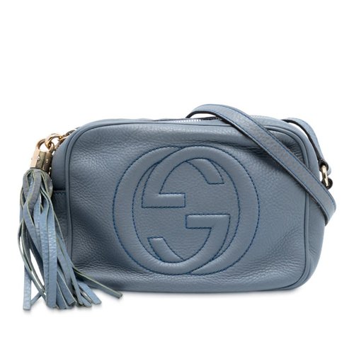 Pre-owned Gucci Leather Soho Disco Crossbody 308364 498879 - Blue - RMSSOC-Q0RP2-OPM