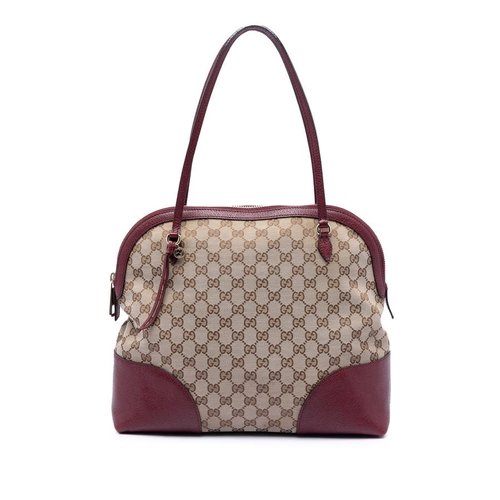 Pre-owned Gucci Medium GG Canvas Bree Dome Tote Ladies Y0SH3N8Y6VNK7N73 - Beige - 323673-52098-1 X