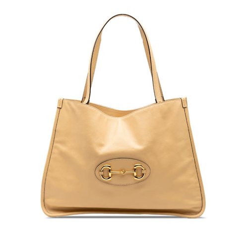 Pre-owned Gucci Medium Leather Horsebit 1955 Tote Ladies 623694 525040 - Brown - RIIA4O-0TECD-A5D