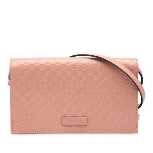 MicroGuccissima Wallet on Strap - Blue/Pink - NE57N7-BD7Y3-LCJ