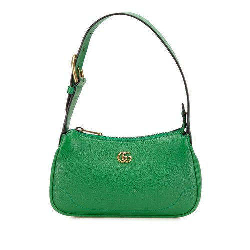 Pre-owned Gucci Mini Leather Aphrodite Shoulder Bag 739076 498879 - Green - 739076 498879 X