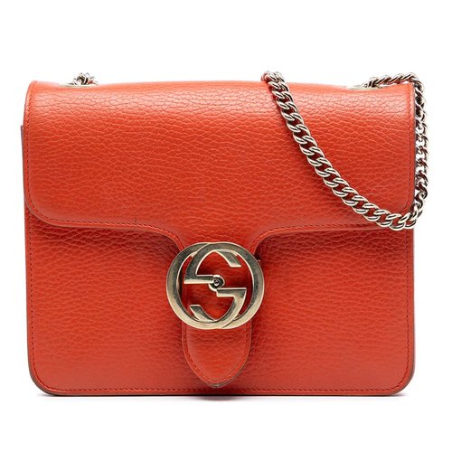 Gucci Small Dollar Calfskin Interlocking G Crossbody - Orange - W87IDF-ISK4B-6BC