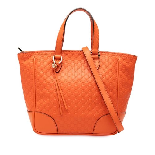 Pre-owned Gucci Small MicroGuccissima Bree Satchel 449241 204046 - Orange - IRR3JN-UCU6N-N84