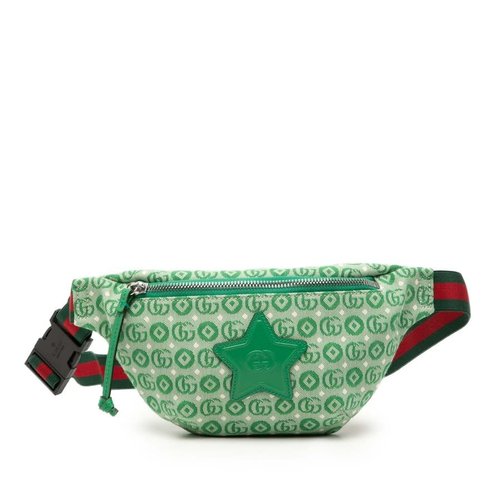 Pre-owned Gucci The Jetsons Interlocking G Coated Canvas Astro Belt Bag Ladies XVJVAKIYM1XOHERK - Blue/Pink - 502095-52706-6 X