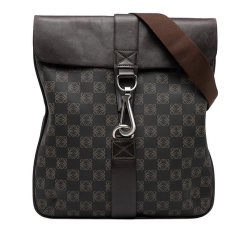 Pre-owned LOEWE Anagram Coated Canvas Crossbody Ladies 330607 - Brown - WMHVMZTQOSQ9KD3T X