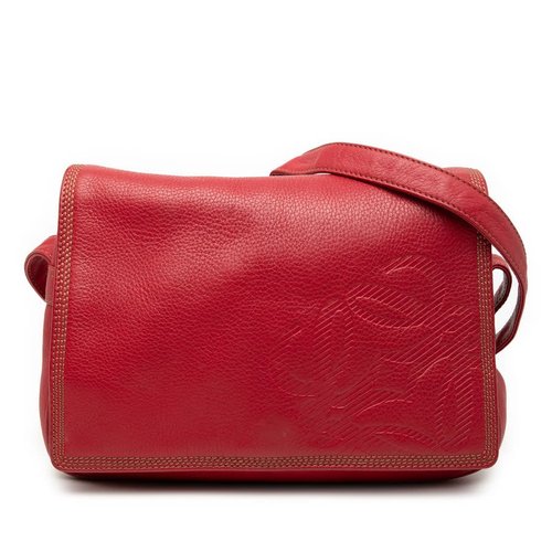 Pre-owned LOEWE Leather Anagram Flap Crossbody Ladies J8N6FJBZEM7GIQSH - J8N6FJBZEM7GIQSH X