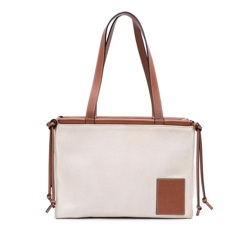 Pre-owned LOEWE Small Canvas Cushion Tote Ladies 702118 - Brown - XHGI7R7Z9J70L62W X