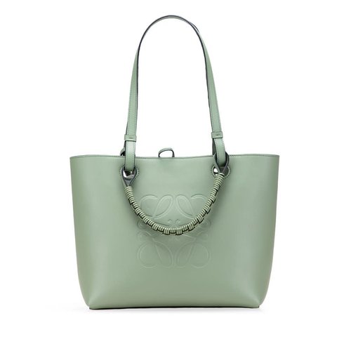 Pre-owned LOEWE Small Smooth Calfskin Anagram Tote Ladies 12051 - Green - 0X642YN5YHR8XY5R X