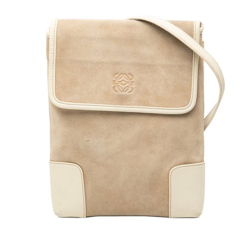 Pre-owned LOEWE Suede Anagram Crossbody Ladies TB3YMQZPVQPRKPZR - Brown - TB3YMQZPVQPRKPZR X