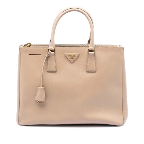 Pre-owned Prada Large Saffiano Lux Galleria Double Zip Tote Ladies 0ANPOA4IZ14MRYXF - Brown - 0ANPOA4IZ14MRYXFX