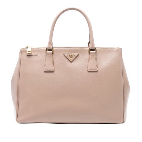 Pre-owned Prada Large Saffiano Lux Galleria Double Zip Tote Ladies X4HD91NQ86FTCS1X - Brown - X4HD91NQ86FTCS1XX