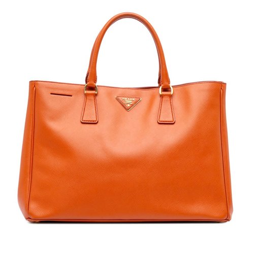 Pre-owned Prada Large Saffiano Lux Galleria Tote Ladies 50JZS6GIXHW5J50A - Orange - 50JZS6GIXHW5J50AX