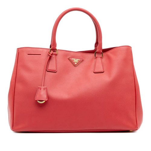 Pre-owned Prada Large Saffiano Lux Galleria Tote UU33VD2D1QK1L7H1 - Blue/Pink - UU33VD2D1QK1L7H1X