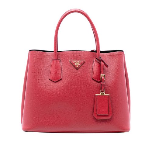 Pre-owned Prada Medium Saffiano Cuir Double Satchel Ladies 4CWCZSRREW7MG81V - 4CWCZSRREW7MG81VX