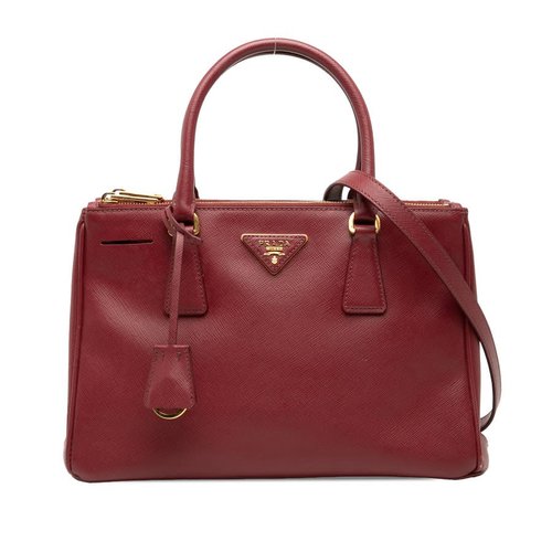 Pre-owned Prada Medium Saffiano Lux Galleria Double Zip Satchel Ladies N7MTWBWCXM30711L - N7MTWBWCXM30711LX