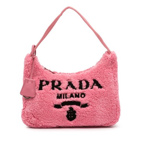 Pre-owned Prada Mini Terry Re Edition 2000 Shoulder Bag Ladies LMWYYQUKOEBR5FCC - Blue/Pink - LMWYYQUKOEBR5FCCX