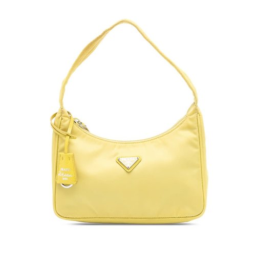 Pre-owned Prada Mini Tessuto Re Edition 2000 Shoulder Bag Ladies OE1PYCUI17BZTMYH - Yellow - OE1PYCUI17BZTMYHX