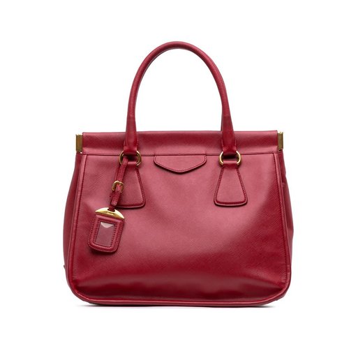 Pre-owned Prada Saffiano Lux Frame Tote Ladies PO9C66M714NJDUYM - PO9C66M714NJDUYMX