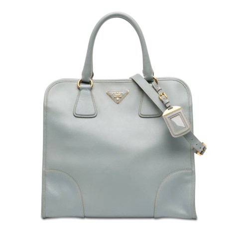 Pre-owned Prada Saffiano Lux Shopping Tote Ladies 6KXV5ONBGRGTSM7D - Blue - 6KXV5ONBGRGTSM7DX