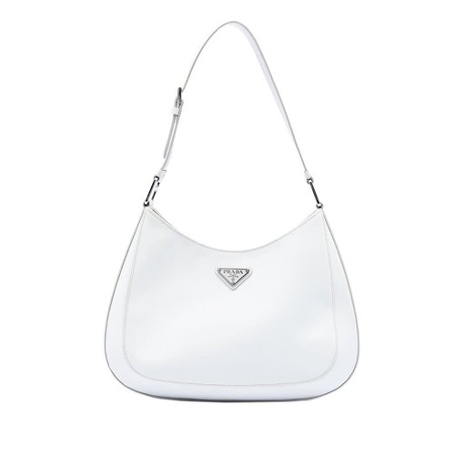 Pre-owned Prada Spazzolato Cleo Shoulder Bag Ladies AREL64EVWOE0CAA2 - White - AREL64EVWOE0CAA2X
