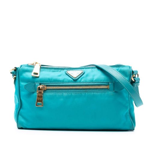 Pre-owned Prada Tessuto Shoulder Bag Ladies AQUXDYR3VOZ9DQ0Y - Blue - AQUXDYR3VOZ9DQ0YX