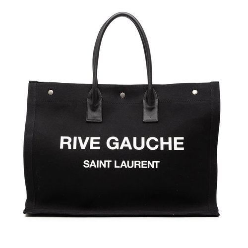 Pre-owned Saint Laurent Canvas Rive Gauche Tote Ladies GNR509415 0419 - Black - PVVX0DR4JVDUDRC2X