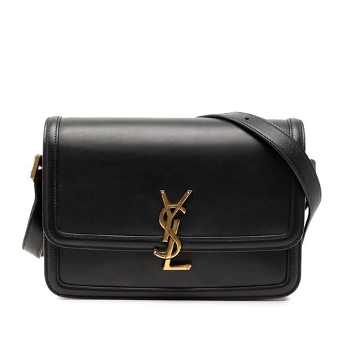 Pre-owned Saint Laurent Medium Calfskin Solferino Satchel In Box Ladies B99R8ZMM1FWM7U1R - Black - B99R8ZMM1FWM7U1RX
