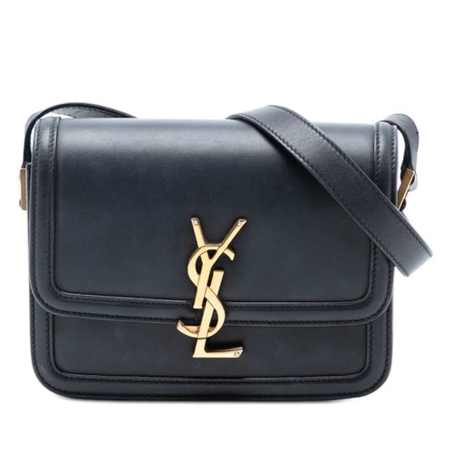 Pre-owned Saint Laurent Small Calfskin Solferino Satchel In Box Ladies BCI634306A.0520 - Black - TFMC9GS9381IC662X