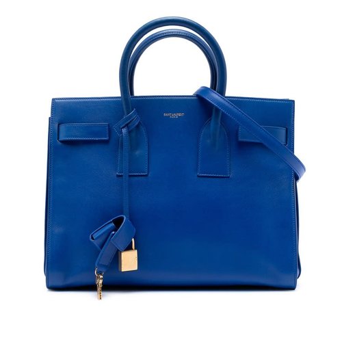 Pre-owned Saint Laurent Small Leather Sac De Jour Satchel Ladies 2QE7CCY64C12UCHE - Blue - GNR324823-1113X