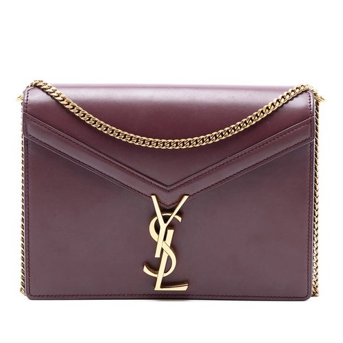 Pre-owned Saint Laurent Smooth Calfskin Monogram Cassandra Clasp Bag PLB532750A.0618 - PLB532750A.0618