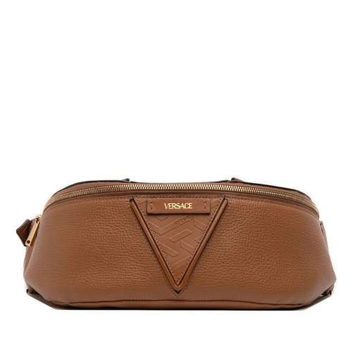 Pre-owned Versace Leather V Greca Signature Belt Bag 04A83922E87280 - Brown - TPW9A80-JY9N0F_6UL X