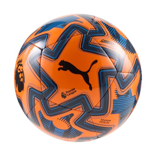 PUMA 2025-2026 Premier League Brilliance Orbita Play Ball - Orange Glo/Racing Blue - 8471703